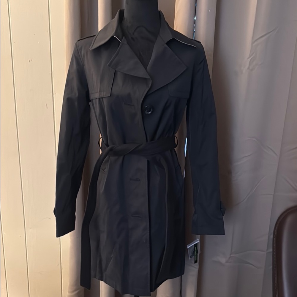 Sam Edelman Classic Black Trench Coat